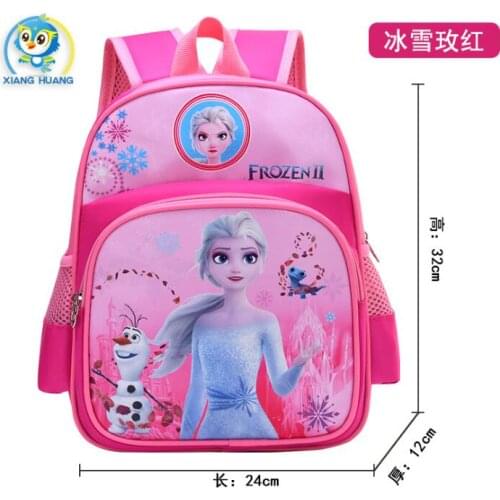 Disney Frozen Childrens bag school mini backpack boys girls Elsa cartoon kindergarten baby bag Primary student bag