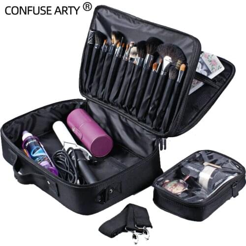 Cosmetic Bag Large Capacity Storage Professional Multi-storey Multi-layer Textured Tattoo Beauty Box