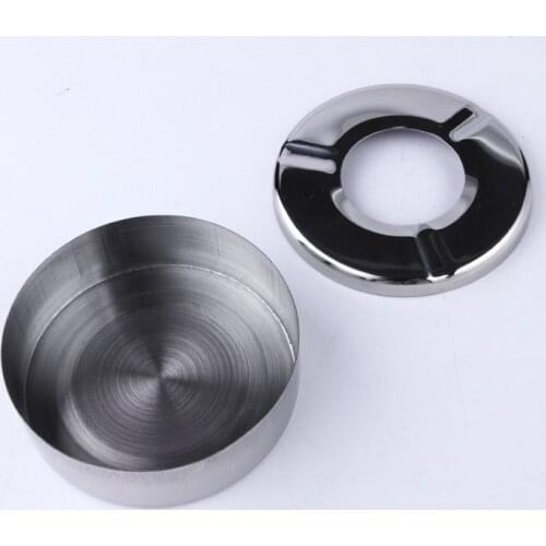 Creative Home New Practical Smoking Accessories Stainless Steel Ashtray Lid Home Gadgets