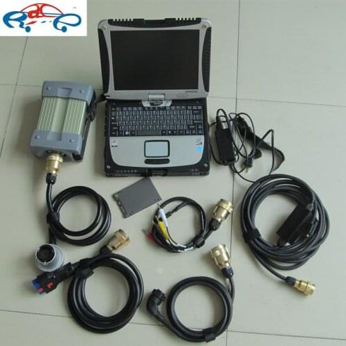 MB Star C3 with software (v2014.12) 120gb ssd with CF19 laptop for Panasonic toughbook ready to work For MB Diagnosis tool