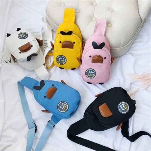 Teen Girls Fashion Hit Color Sports Shoulder Crossbody Bags Women Waist Fanny Belt Packs Female Casual Zipper Canvas Chest Bags