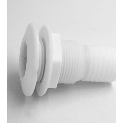 Nylon Barbed Standard Length 2" Straight Thru-Hull Connector