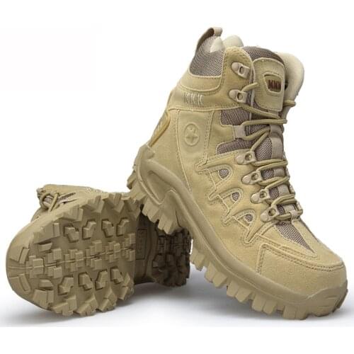 2020 New high quality military Flock Desert boots men shoes tactical combat boots delta coturnos masculino militar botas 40-46