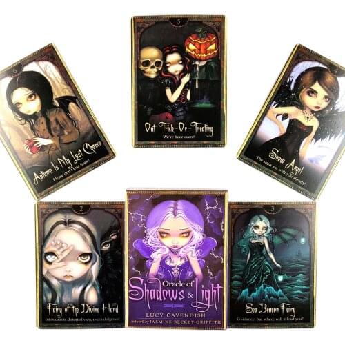 New High Quality Oracle Of Shadows Of Light Tarot Cards Fortune Guidance Telling Divination Deck Board Game With PDF Guidebook