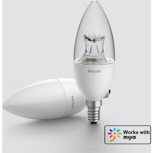Original Xiaomi Smart Candle Shape LED Bulb E14 Bulb Light 3.5W 0.1A 50/60Hz WiFi Remote Control by Mi Home App Group Control