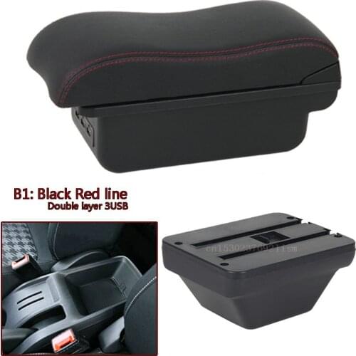 For MG ZS armrest box central Store content box car-styling decoration accessory With cup holder USB