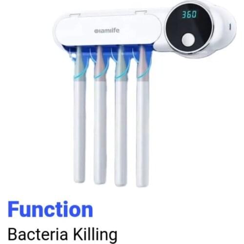 Direct UV Toothbrush Holder Automatic Toothpaste Toothbrush Sterilize Sanitizer with EPA Certification