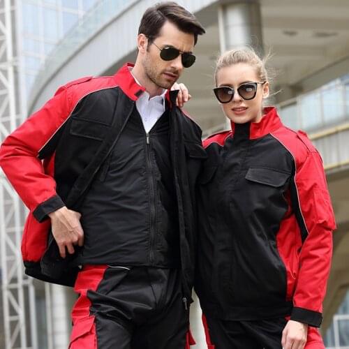 Worker clothing workwear clothes workmen Factory uniform winter warm thick jacket Auto repair machine repair auto repairman work