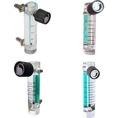 0.1-1.5LPM 1.5L Oxygen Flow Meter Flowmeter with Control Valve for Oxygen Air Gas