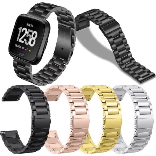 For Fitbit Versa Smart Bracelet Stainless Steel Strap Metal Wristband Loop For Fitbit Versa Smart Watch Band