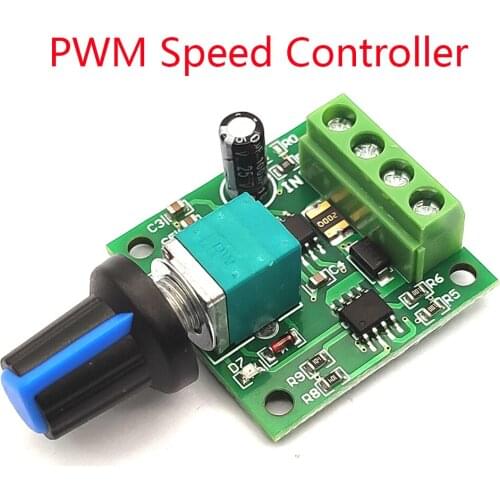PWM DC Motor Speed Controller 1.8V 3V 5V 6V 12V2A Speed Regulating Switch Motor Control DC1.5-25V 2A