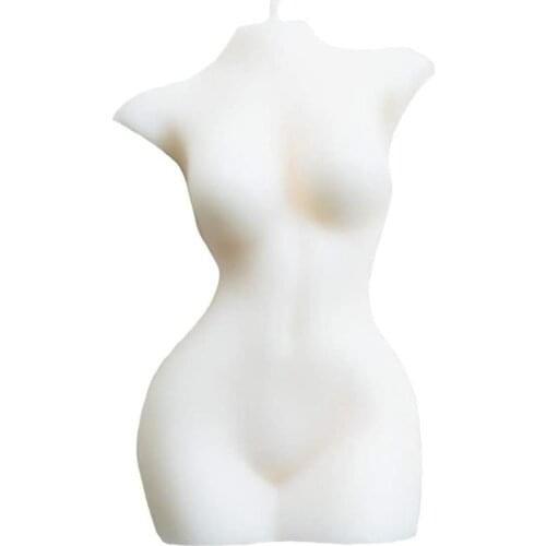 Artistic Candle Women Body Female Torso Vegan Soy Wax Scented Candle Relaxation Women Candle Body Unique Shape Lifelike