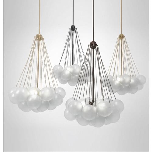 Modern Simple Frosted Glass Ball Pendant Lights Nordic Restaurant Designer Childrens Room Hanging Lamp Led Lighting Fixtures