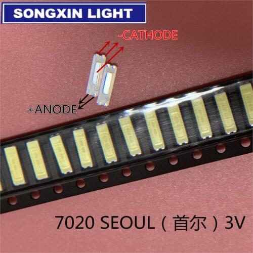 SEOUL 50PCS LED Backlight 0.5W 3V 7020 STHBI141E-B Cool white LCD Backlight for TV TV Application 50LM