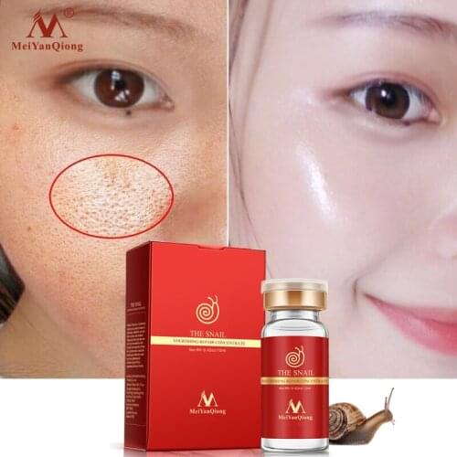 Snail Serum Hyaluronic Acid Shrink Pores Lifting Firming Face Essence Whitening Anti-Aging Anti-Wrinkle Regenerative Skin Care