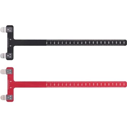 T-shaped Archery Bow T-Ruler Archery Metal Bow Square Brace Height Measure Ruler For Recurve Bow Measurement Accessories