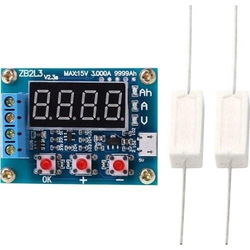 ZB2L3 Battery Tester LED Digital Display 18650 Lithium Battery Power Supply Test Resistance Lead-Acid Capacity