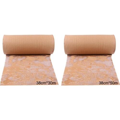 1 Roll Kraft Paper Packing Honeycomb Cushioning Wrap Bubble Paper Recycle