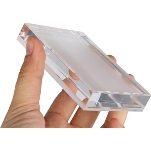 10 pcs Acrylic Tabletop Menu Display Stand Label Holder Desk Sign Counter Display Stand Acrylic Block Frame Picture Photo Frame