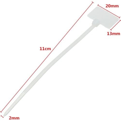 100pcs 3mm*100mm Nylon Number Mark Ties Label for Ethernet Wire & Power Cable