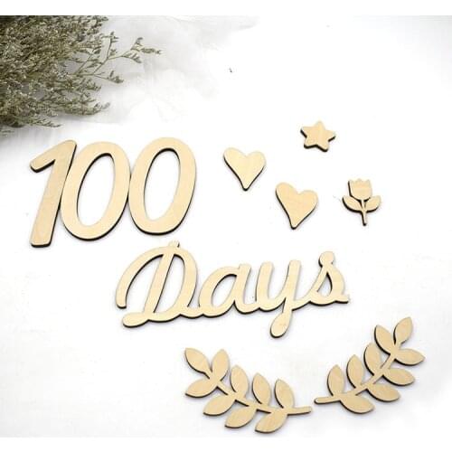 16pcs Handicraft Wooden Milestone Card Handmade Baby Cards Baby Shower Gift
