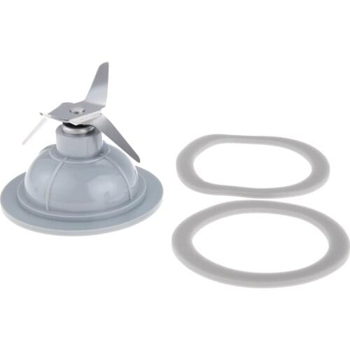 3pcs/kit Blender Cutter Blade + Rubber Gaskets Ring Seal 14291600&132812-0 fits for Black and Decker BL1900- BL9000 Replacement
