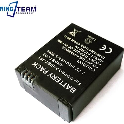 3pcs/Lot. Free Shipping Brand-New AHDBT-301 AHDBT-201 AHDBT-302 Battery for GoPro HD HERO3 Video Camera