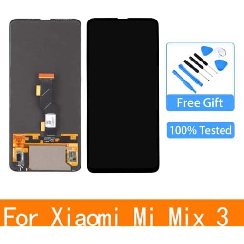 6.39"Amoled For Xiaomi Mi Mix 3 LCD Display Touch Screen Digitizer Assembly With Frame Mix3 LCD Replacement Part xiaomi mix3 lcd