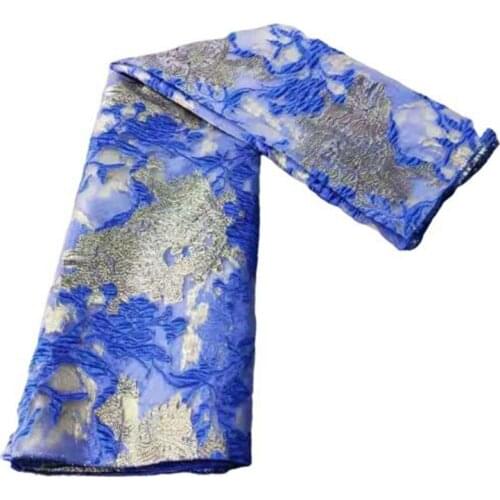 African Jacquard Lace Brocade Fabric 2021 Lace African Fabric African Tulle Mesh Lace For Bridal Brocade Lace Dress
