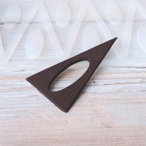 Triangles Ellipse shape Non-stick Silicone Chocolate Mold Ice Molds Cake Mould Bakeware Baking Tools