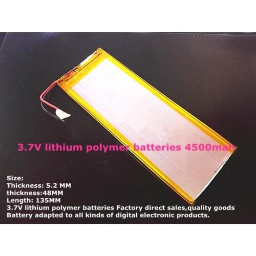 Free shipping 3.7V lithium polymer batteries 4500mah universal battery brand tablet PC 5248135