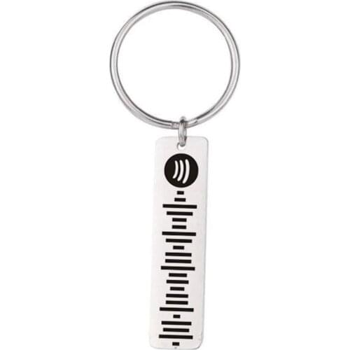 Custom Spotify Code Scan Music Keychain