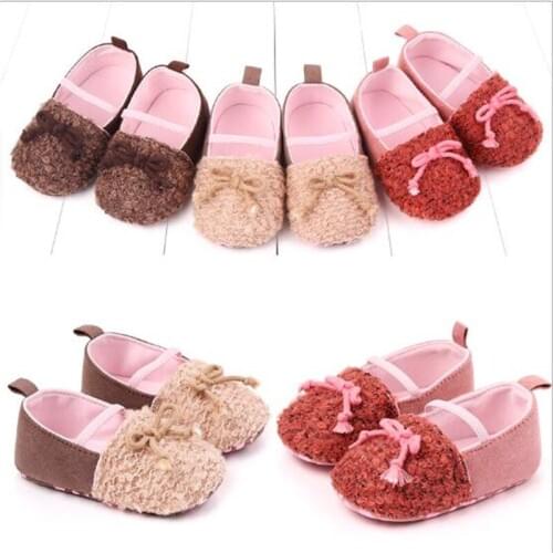 Spring Autumn Baby Crib Shoes Toddler Soft Sole Anti-slip Prewalker Infants Shoes Girls Princess Shoes
