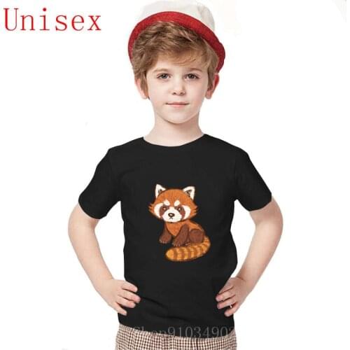 Kids clothes boys 100% Cotton T Shirts Red panda Rocket baccoon T-Shirt teen girls clothing Clothing childrens clothes g tops