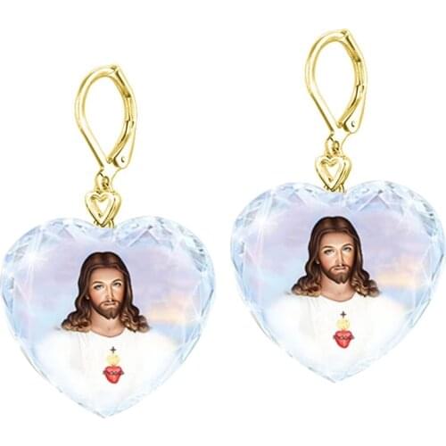 Christian Religious Ornaments Trendy Earrings for Women Aesthetic Jewelry for Women Fashion Earrings Accessories for Women