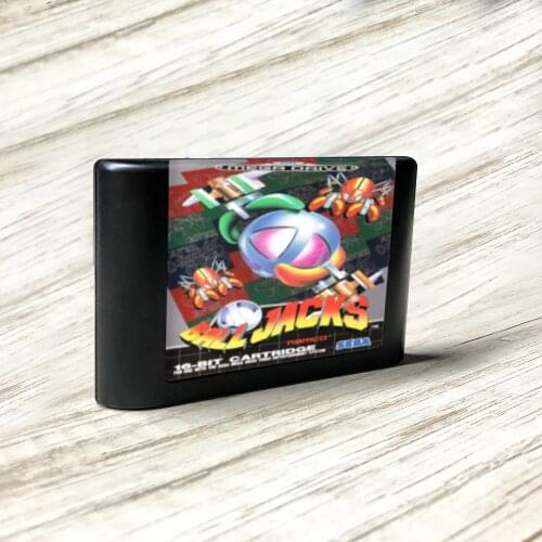 Ball Jacks - EUR Label Flashkit MD Electroless Gold PCB Card forSega Genesis Megadrive Video Game Console