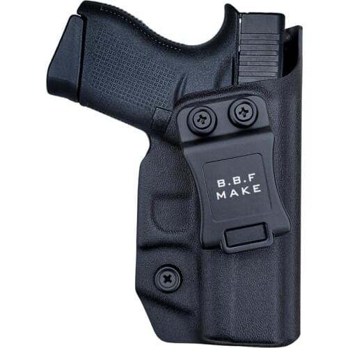B.B.F Make IWB Kydex Gun Holster Custom Fit: Glock43 / Glock 43X (Gen 1-5) Pistol - Inside Waistband Concealed Carry Case