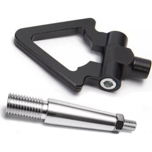 CNC Aluminum Front/Rear Japan Car Tow Ring Hook Kit for Mitsubishi Lancer EVO Triple-cornered Trailer Ring Car