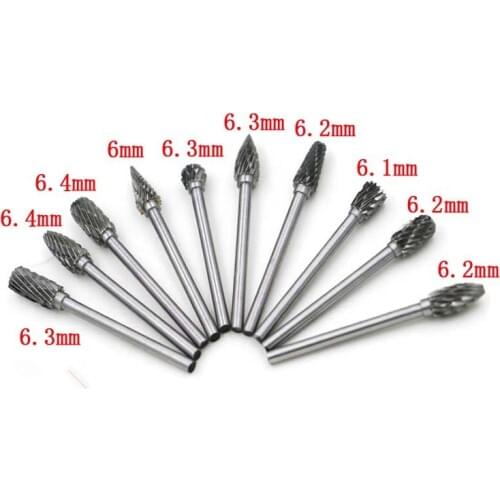 ZtDpLsd 1Pcs Tungsten Steel Solid Carbide End Mill Shank Metal Grinding Head Electrical Engraving Burrs Rotary Files Diamond