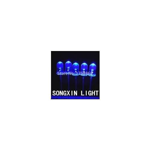 Lot Of 1000 Pcs led 5mm Round Blue LED Diodes Super Bright Bulb Panel Board Lamp Light Free Shipping F5 LED 470-475nm led blue