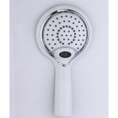 LED Shower Spray Head Handheld Temperature Control Digital Sensor Shower Sprayer 3 Colors Change Water Saving Shower Filter