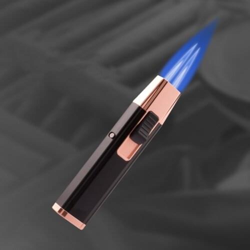 New Pen Spray Gun Torch Lighter Metal Jet Butane Gas Pipe Kitchen Welding Lighter Turbo Windproof Cigar Lighter Gadgets For Men