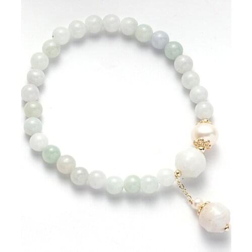 Fresh And Simple Jade Bracelet Beads Women Bracelets On Hand Chain Bangles Jewelry Aesthetic Fashion Female Popular Now New 2021