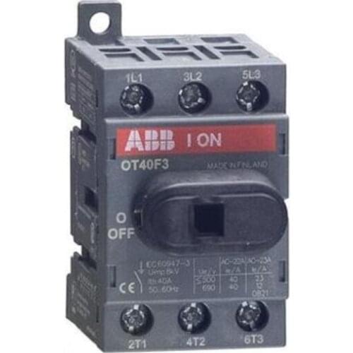 OT40F3 10136391 3P 40A facing operation | bottom plate and DIN rail installation OT(16-160A) series isolation switches