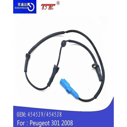 Front Left and Right Outer Wheel Speed Sensors 4545J9 / 4545J8 for Peugeot 301208 Citroen C-Elysee