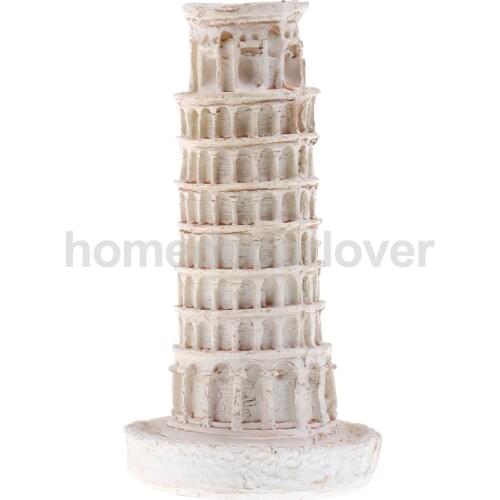 1Pc Resin Tower of Pisa Building Model Sculpture Statue for Home Table Decor