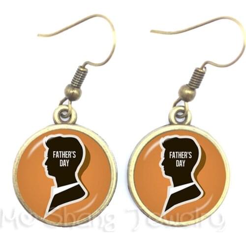 Great Father Men Earrings 18 Styles Earrings For Women High Quality Happy Fathers Day Gifts Handmade Jewelry