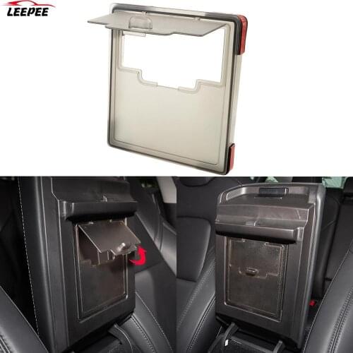 Stowing Tidying Hidden Transparent Storage Box Car Armrest Box Cover Storage Box Organizer for Tesla model 3