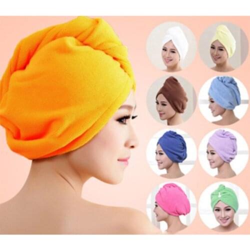 Thicken Microfiber Dry Hair Towel Quick Drying Lady Dry Hair Cap Strong Absorbent Lady Shower Turban Head Wrap Bathing Tools