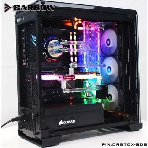 Barrow CR570X-SDB waterway plate for CORSAIR 570X/500D case LRC2.0 water cooler Building water channel integrated board